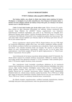 Ben hukuk&ccedil;u değilim, ama yıllardır bu &uuml;lkede idare hukuku i&ccedil;inde