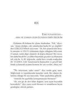 ESKİ YUNANİSTAN &ndash; AMA NE ZAMAN OLDUĞUNDAN