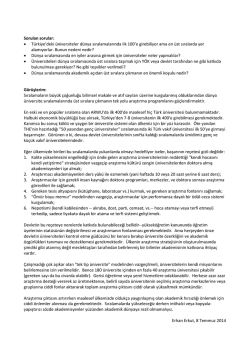 Dunya siralamalari&ndash;Hurriyet