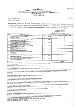 sAĞLIK BAKANLIĞI T&Uuml;RKİYE KAMU HASTANELER KURUMU