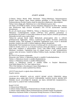 ataevi yapıldı - Kemal Vatan 21.Dönem İzmir Milletvekili