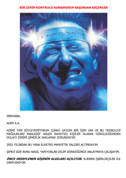 &Ouml;NCE HEDEFLENEN KİŞİNİN ALGILARI A&Ccedil;ILIYOR