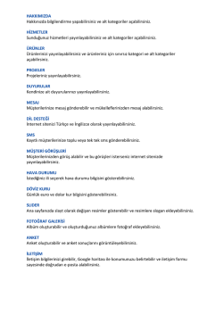 HAKKIMIZDA Hakkınızda bilgilendirme yapabilirsiniz ve alt