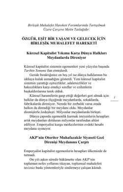 Birleşik Muhalefet Hareketi &Ccedil;er&ccedil;eve Metnini İndirmek İ&ccedil;in