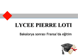 Avrupa LMD Sistemi - Lyc&eacute;e Fran&ccedil;ais Pierre Loti
