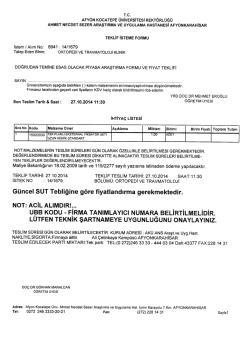 14/1679 nolu istek ans araşt ve uyg hastanesi ortopedi ve