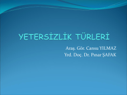 yetersizlik türleri pdf
