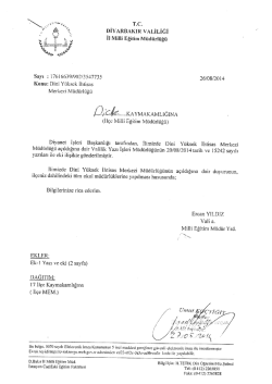 Dini Y&uuml;ksek İhtisas Merkezi M&uuml;d&uuml;rl&uuml;ğ&uuml;