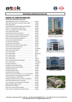 hizmet ve y&ouml;netim binaları