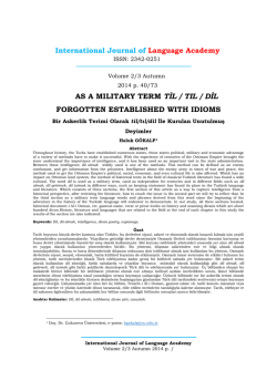 Full Text - International Journal of Language Academy