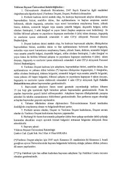 Yıldırım Beyazıt &Uuml;niversitesi Rekt&ouml;rl&uuml;ğ&uuml;nden :