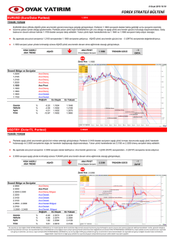 08.01.2015 FX Strateji Bülteni