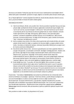 ana babalar ne ister?