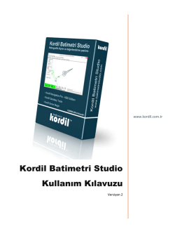 Kordil Batimetri Studio Kullanım Kılavuzu