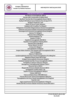Thymoglobuline Anti-İnsan Timosit İmmunglobulini ATG 25mg/5ml