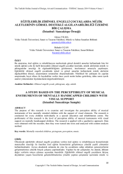 eğitilebilir zihinsel engelli &ccedil;ocuklarda m&uuml;zik aletlerinin g&ouml;rsel