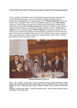 Azattıq Radiyosı j&auml;ne oğan T&uuml;rkiyadan barıp qizmet