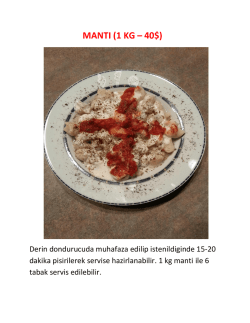 MANTI (1 KG &ndash; 40$)