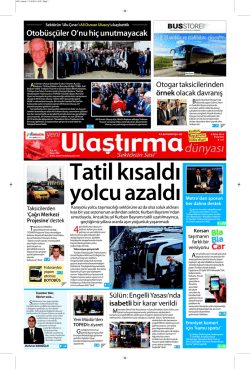 2 - Ulaştırma D&uuml;nyası