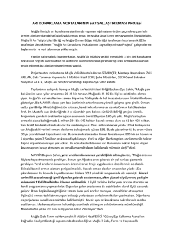 arı konaklama noktalarının sayısallaştırılması projesi
