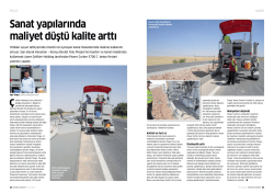 Sanat yapılarında maliyet d&uuml;şt&uuml; kalite arttı &Ccedil;elikler