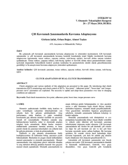 &Ccedil;ift Kavramalı Şanzımanlarda Kavrama Adaptasyonu