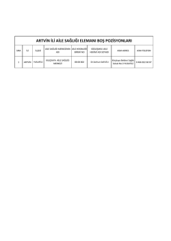 Boş Pozisyon Bilgileri İ&ccedil;in Tıklayınız