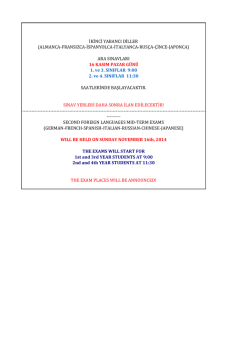 ikinci yabancı diller