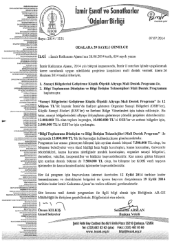 odalara 39 sayılı genelge