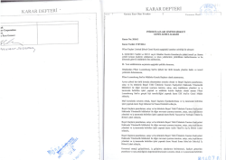 17.07.2014 Tarihli Genel Kurul Kararı