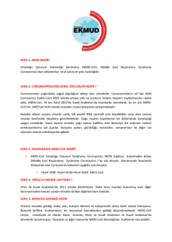 MERS-CoV nedir?