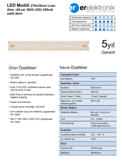 Liner Al&uuml;minyum 270x35mm 350mA Sabit Akım