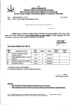 . sAĞLıK BAKANLIĞI TÜRKİYE KAMU HASTANELERİ KURUMU