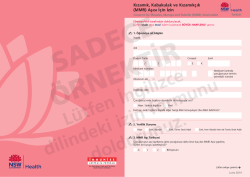 L&uuml;tfen İngilizce dilindeki izin formunu doldurunuz.