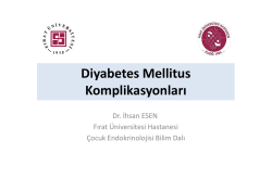Diyabetes mellitus komplikasyonlar&yacute;