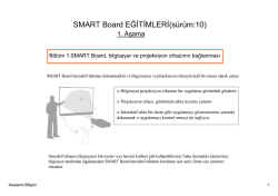SMART Board EĞİTİMLERİ(s&uuml;r&uuml;m:10) 1. Aşama