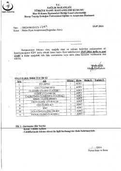 . - . T.C. - Rize Eğitim ve Araştırma Hastanesi