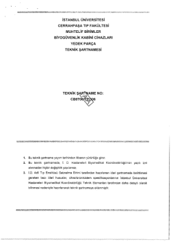 iSTANBUL &uuml;NivERsiTEsi cERRAHPAşA Tır&rsaquo; FAK&Uuml;LTESİ MUHTELİF