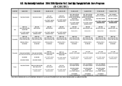2.sınıf g&uuml;z yarıyıl b grubu - Hacettepe &Uuml;niversitesi Diş Hekimliği