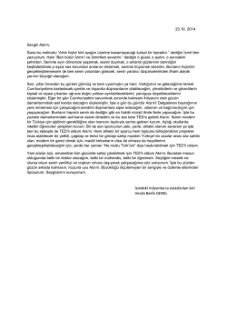 Mektubu g&ouml;r&uuml;nt&uuml;lemek i&ccedil;in tıklayınız.