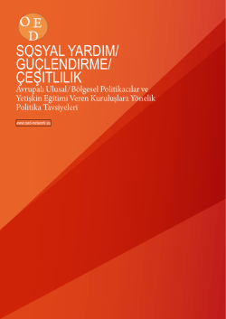 SoSyal yardım/ G&uuml;&ccedil;lendırme/ &Ccedil;eşitlilik