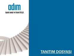 Portfolio - Adım İnşaat Sanayi ve Ticaret Limited Şirketi