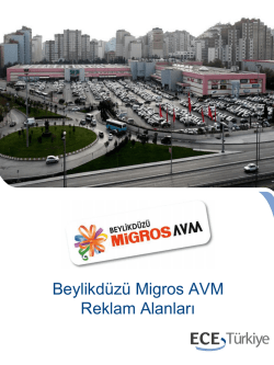 Beylikd&uuml;z&uuml; Migros AVM Reklam Alanları