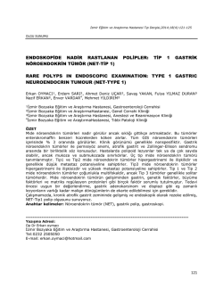 tip 1 gastrik n&ouml;roendokrin t&uuml;m&ouml;r