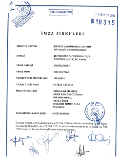 k&ouml;rfez gyo &ndash; imza sirk&uuml;leri