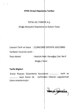 total oıl türkiye anonim şirketi aliağa terminali depolama