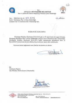 G&uuml;ndemin 47.Maddesi - Antalya Belediyesi