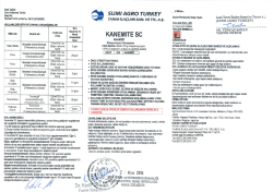lmal Tarihi: - Sumi Agro Turkey