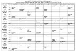 2014-2015 G&uuml;z D&ouml;nemi Vize - Final