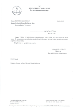 TC - reyhanlı il&ccedil;e mill&icirc; eğitim m&uuml;d&uuml;rl&uuml;ğ&uuml;